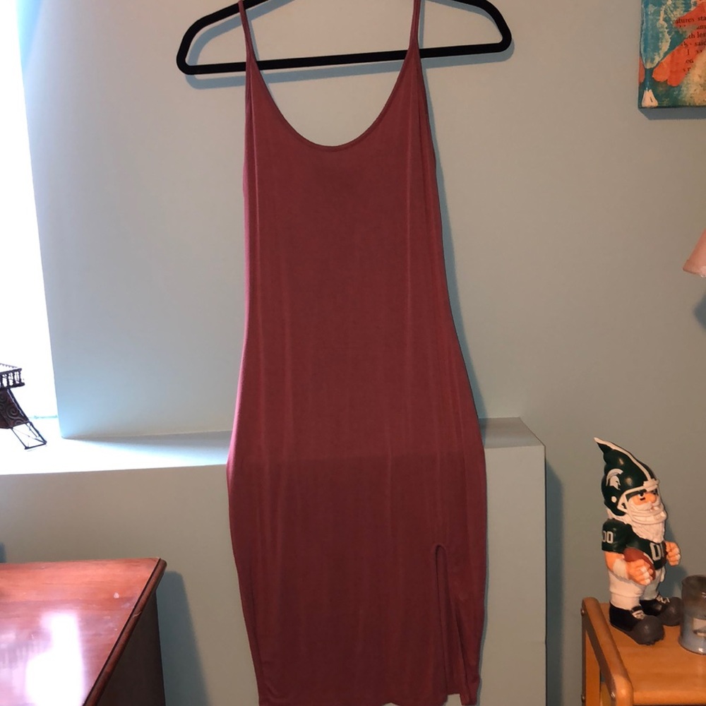 Form-Fitting Charlotte Rouse Deep Pink Dress